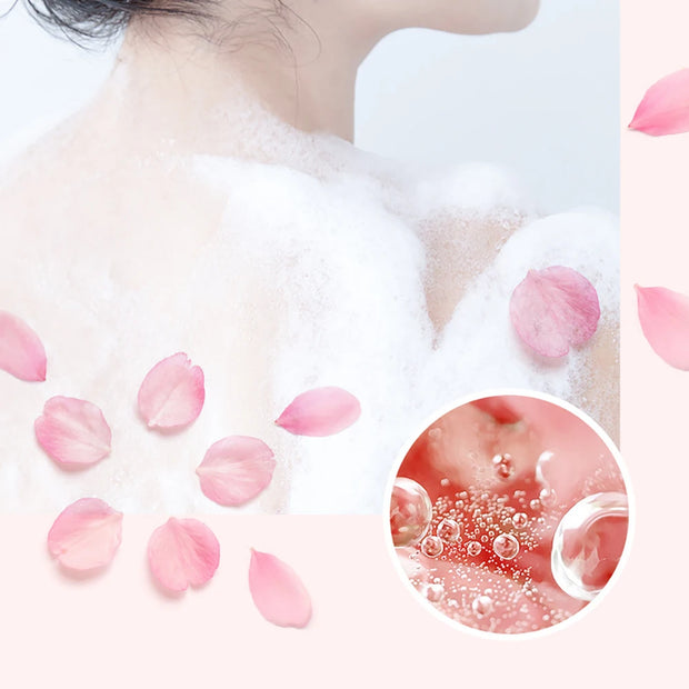 500ml Sakura Petals Shower Gel Moisturizing Whitening Nicotinamide Jasmine Oil Control Nourishing Refreshing Body Bathe Skincare