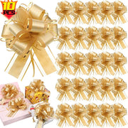 10/1PCS Pull Bow Gift Ribbons Flower Wrappers For Wedding Events Adornment Birthday Christmas Party Car Decor Gifts Box Bows