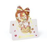 20/10/5/1Pcs Christmas Cards Greeting Invitations Foldable Bronzing Gifts Letter Home Xmas Party Envelope Decoration Accessories
