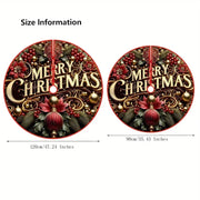 VIKAMA Christmas Tree Skirt, Christmas Tree Pad Decoration, Party New Year Home Christmas Scene Decoration, Room Decoration