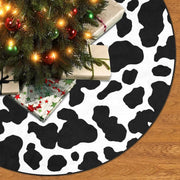 Forest Wreath Christmas Tree Skirt 36" Fall Tree Skirt Mushroom Fox Rabbit Deer Tree Mat for Thanksgiving Christmas