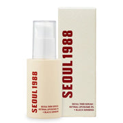 Korean 1988 Retinol Face Care Serum,Black Ginseng Niacinamide Vitamin C Moisturizing Firming Ampoule,Anti Aging Wrinkle Skincare