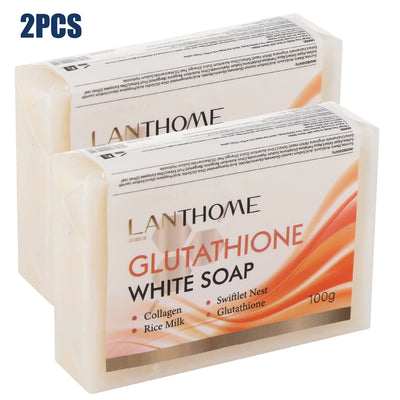 200g Glutathione Handmade Soap Remove dead skin Fade Black Spots Melanin Skin Whitening Lightening Soap Body Wash Cleansing Soap