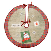Christmas Tree Skirt Classic Christmas Tree Carpet Base Mat Xmas Trees Skirts Base Cover Home Indoor Party New Year Decorations