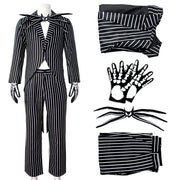 The Nightmare Before Christmas Cosplay Costume Jack Skellington Cosplay Jack Mask Uniform Clothes Suit Halloween Xmas Costumes