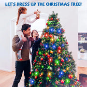 2025 NEW Christmas Decorations Christmas Tree Led Lights String Application DIY Image LED RGB IC Fairy Lights Bluetooth Control