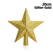 Gold and Silver Red Tree Top Star Christmas Decorations for Home Xmas Tree Toppers  Ornaments Navidad New Year 2023 Natal Noel