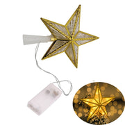 1pc Christmas Tree Topper Star, Christmas Tree Star with Lights LED Night Light Treetop Battery Powered Christmas Tree-top Star