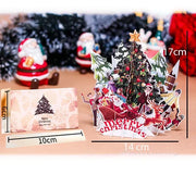 3D Pop UP Santa Cards Marry Christmas Greeting Cards Party Invitations Gifts New Year Greeting Card Anniversary Gifts Postcard