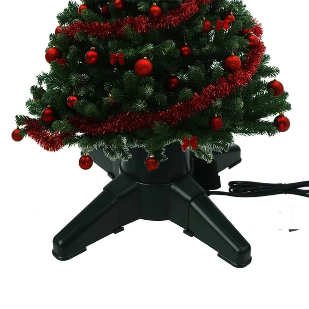 Christmas Tree Electric Rotating Stand Heavy-Duty Artificial Xmas Tree Base