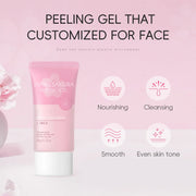 LAIKOU Exfoliating Body Face Scrub Moisturizing Brightening Hydrating Sakura Japan Remove Blackhead Skin Care Products 60g