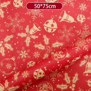 Christmas Kraft Wrapping Paper Cartoon Xmas Tree Santa Claus Gifts Packaging Paper DIY Craft Home Party Decoration Background