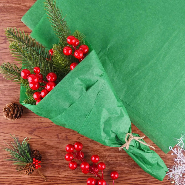 10sheets Christmas Tissue Paper Sheets 50*66cm Christmas Wrapping Paper for DIY and Craft Gift Bags Decorations