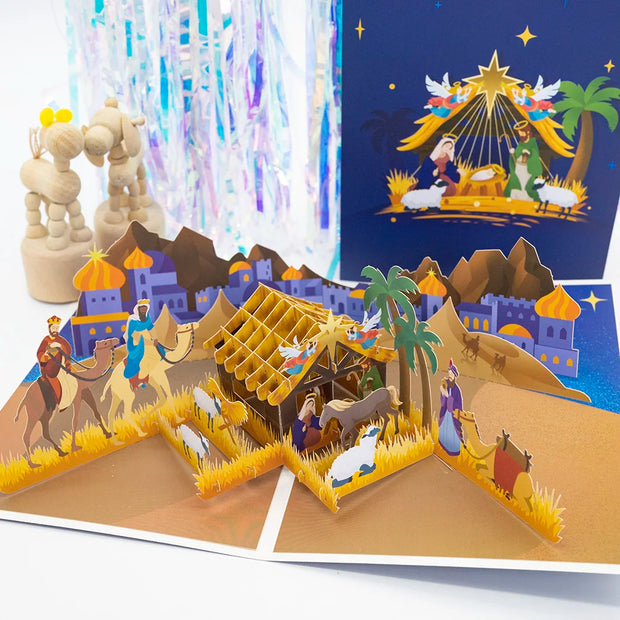 3D Pop UP Santa Cards Marry Christmas Greeting Cards Party Invitations Gifts New Year Greeting Card Anniversary Gifts Postcard