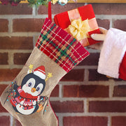 Christmas Decor Diamond Art Kits Xmas Penguin Diamond Present Stockings Xmas Elk Diamond Painting Stocking DIY for Holiday Favor