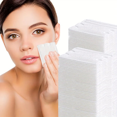 50/100Piece Disposable Makeup Pads Cleansing Puffs Makeup Remover Pads Suitable for face use、Eye and Lip Makeup Remover、Nail Rem