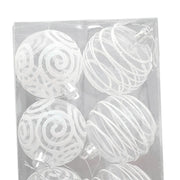 6Pcs Christmas Tree Balls 60mm Small Christmas Tree Decoration Ornaments for Xmas Christmas Tree Festive Home Party Wedding