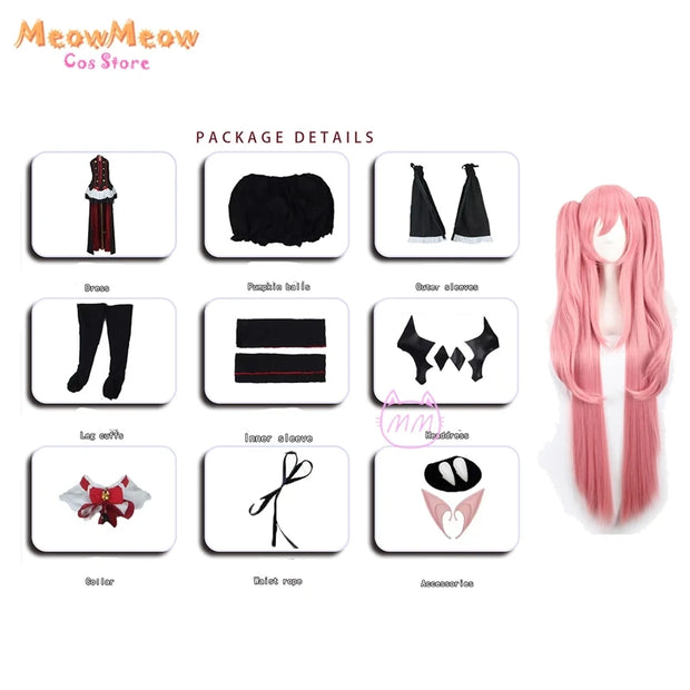 Anime Seraph Of The End Krul Tepes Cosplay Costume Owari No Seraph Witch Vampire Wig Dress Boot Woman Sexy Christmas Suit