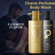 500ML Pheromone Shower Gel,Deep Cleaning Glamour Lure Bath Lotion with Charming Seductive Fragrance,For Man to Attract Woman
