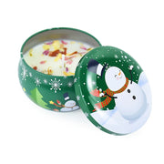 Christmas Candles Santa Claus Snowman Elk Tin Cans Candle Merry Christmas Decorations for Home Navidad Noel Xmas New Year Gifts