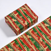 Christmas Gift Wrapping Paper Flower Bouquet Packing Kraft Paper DIY Crafts Paper Christmas New Year Party Packaging Decoration