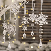 3/5/18pcs Christmas Tree Decoration Crystal Ornaments -for Christmas Tree Winter New Year Party Supplies, Best for Christmas
