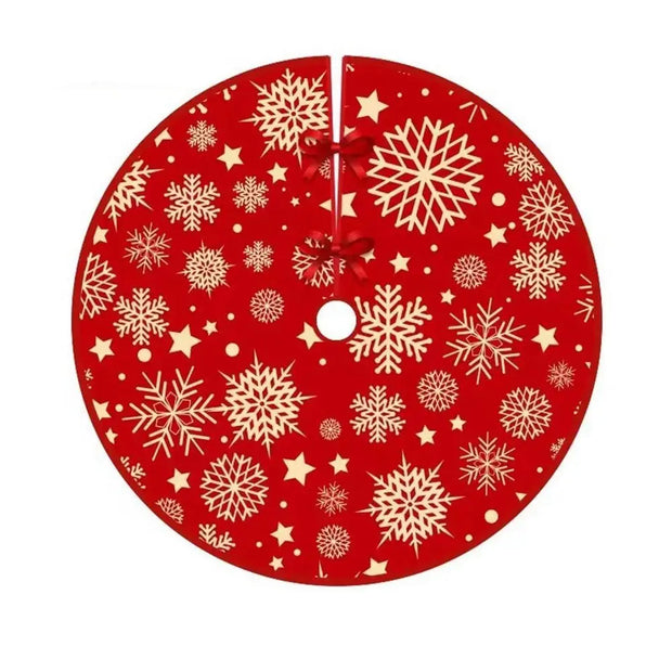 90CM Cartoon Christmas Tree Skirt Crafts Tree Surround Base Set Merry Christmas Decorations for Home Xmas Ornaments Navidad