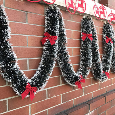 1pc-Christmas Eve Decoration Bar Tops Ribbon Garland Christmas Tree Kitchen Ornaments Wedding Party Decoration Prop