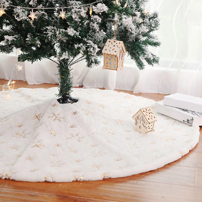 78/90/122cm Creative Christmas Tree Skirt Christmas Trees Foot Carpet High-Quality Skirts Mat New Year Home Party Supplies