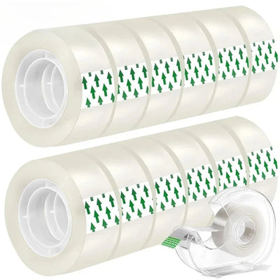 10/5/1 Rolls Premium Transparent Tape 0.8cm 1.2cm 1.8cm Multifuntion High-viscosity Adhesive Tape for Gift Wrapping Packing