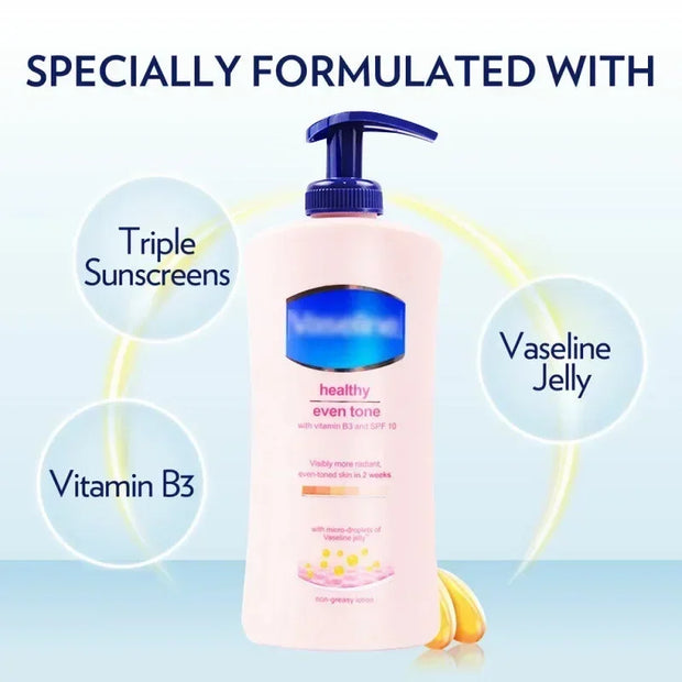 400ML Vitamin B3 Vaseline Nicotinamide Whitening Body Lotion Skin Care Healthy White Body Brightening Cream Contains