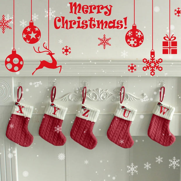 Christmas Stockings Christmas Decoration 2025 Candy Bags Candy Storage Bags Gift Socks Christmas Tree Hanging Pendants