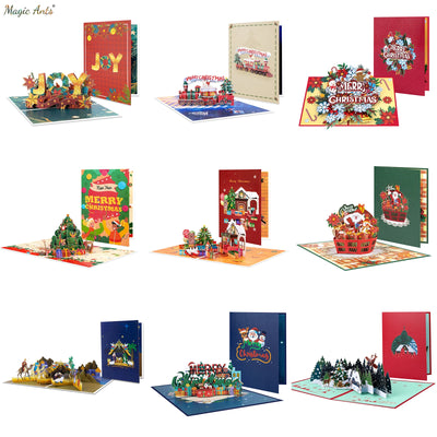 Pop Up Christmas Card, 3D Holidays Greeting Cards, New Year Card