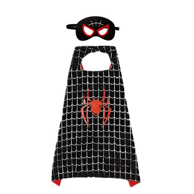MINISO Superhero Cape Cartoon Anime Cosplay Costumes Gig Cape Mask Halloween Clothing Boy Birthday Gift Girl Novelty Accessories