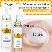 AILKE Lightening Body Cream, with Vitamin C, Hyaluronic Acid, Shea Butter, Spots Treatment, Uneven Skin Tone, Deeply Hydration