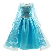 Girls Snow Queen Elsa Kids Costumes for Girl 2025 Carnival Party Prom Gown Robe-Playing Children Clothing Frozen Princess Dress