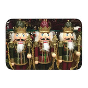 Nutcracker Doll Floor Door Kitchen Bath Mats Anti-Slip Indoor Christmas Soldier Toy Doormat Garage Entrance Rug Carpet Footpad