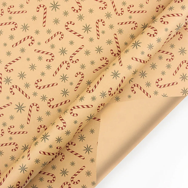 Christmas Kfrat Wrapping Paper Wedding Green Decoration Gift Wrap Artware Kraft Packing Paper Vellum New Year's Eve Decorations