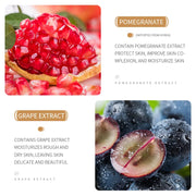BIOAOUA Rice Protoplasm Grape Skincare Set Face Serum Cream Hydrating Moisturizing Cleanser Toner Anti Age Face Care Set