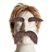 Eyebrows Kits Cosplay Props Decoration Fake Mustache Set Facial Hair for Club Activities Masquerade Costume Party Halloween Male