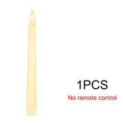 FPOO LED Flameless Taper Candles Tall Tapered Candle Battery Operated Warm White Flickering Flame Led Lights Handheld Home Decor