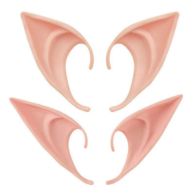 1 Pair Latex Masquerade Accessories Elf Ear Soft Pointed Ear Tips Anime Party Dress Up Costume for Women Kids Halloween Costume