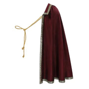 DAZCOS Medieval Tudor Cape Renaissance Cavalier Half Shoulder Shawl Black Hooded Shrug Ranger's Cloak LARP Costume Halloween