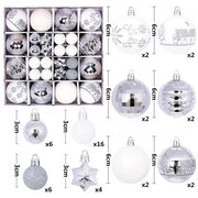 Christmas Tree Decoration 42PCS 6CM Balls Ornaments Set For Xmas Hanging Holiday Home Supplies Christmas Year Party Gifts New