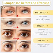 Instant Eye Bag Removal Cream Collagen Anti-Wrinkle Fade Fine Lines Firming Skin Anti Dark Circle Puffiness Brighten Eye Care