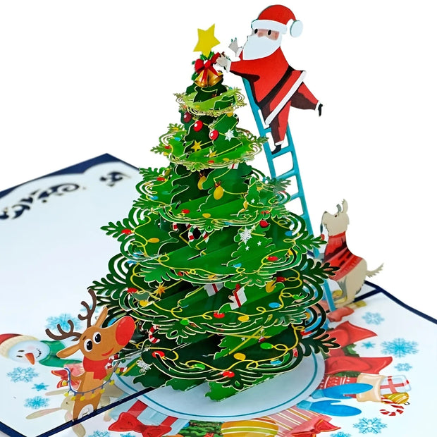 Christmas 3D Santa Claus Decorative Card | Perfect for Festive Occasions | Great Gift for Parents, Siblings, Teachers Classmates
