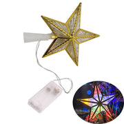 1pc Christmas Tree Topper Star, Christmas Tree Star with Lights LED Night Light Treetop Battery Powered Christmas Tree-top Star
