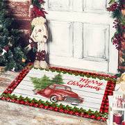 Christmas Floor Mat Entrance Doormat Bedroom Bath Toilet Anti Slip Carpet 2024 Merry Christmas Decoration for Home New Year Gift