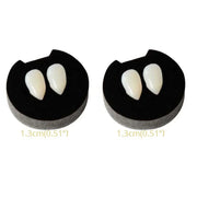 1/2/3/4pcs Halloween Decoration Vampire Teeth Fangs Dentures Props Halloween Cosplay Props False Fangs With Solid Glue Halloween