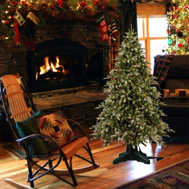Christmas Tree Electric Rotating Stand Heavy-Duty Artificial Xmas Tree Base